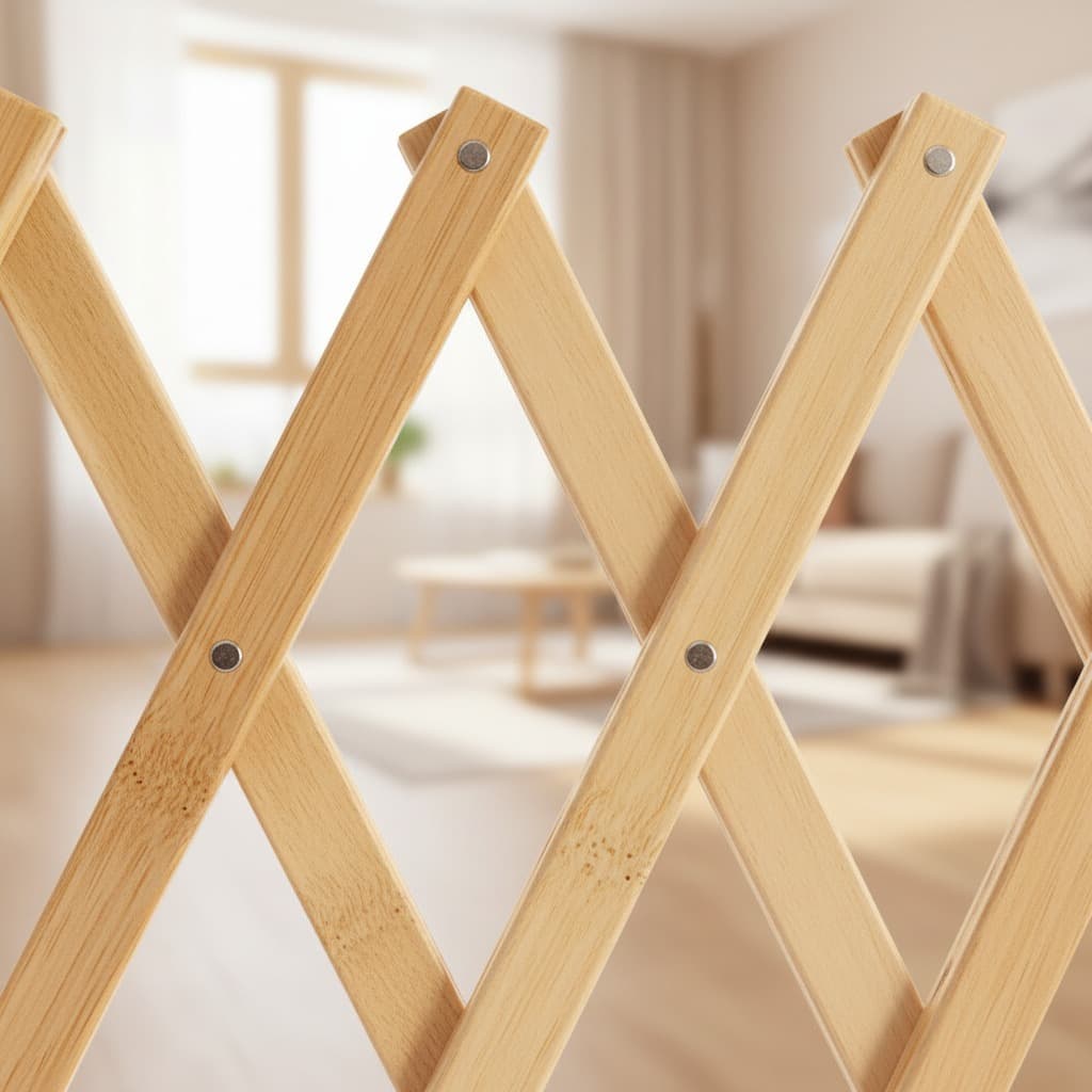 Ausziehbares Holz-Hundegatter – Sicherheitsbarriere für Türen & Treppen 4