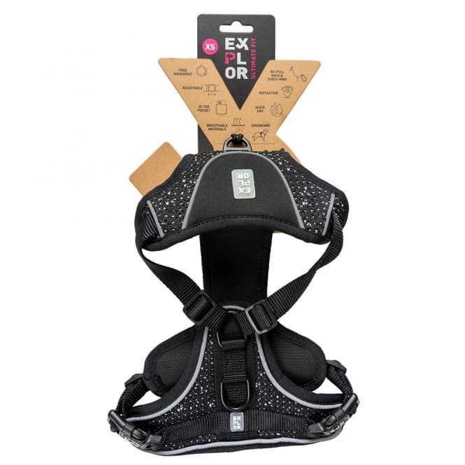 Duvoplus EXPLOR Ultimate Fit No-Pull-Geschirr - granite black - S - 35-45cm - 40-52cm 2