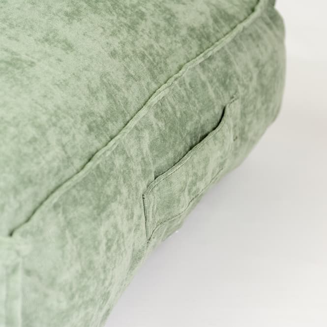 Duvoplus Kissen Velvet rechteckig - grün - 76x56x13cm 3