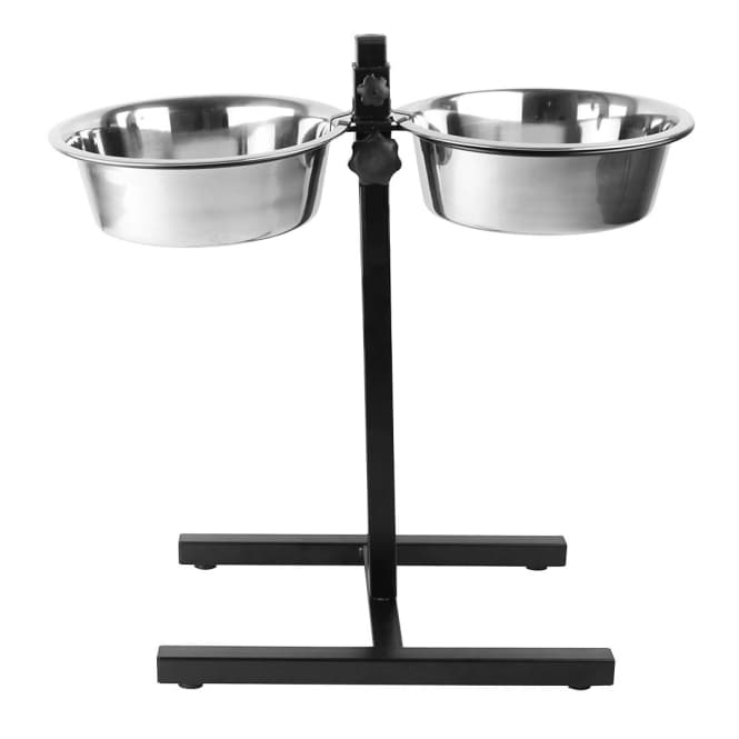 Duvoplus höhenverstellbarer Doppelnapf-Ständer - 2x 2830ml / 55,5x27x52,5cm 2