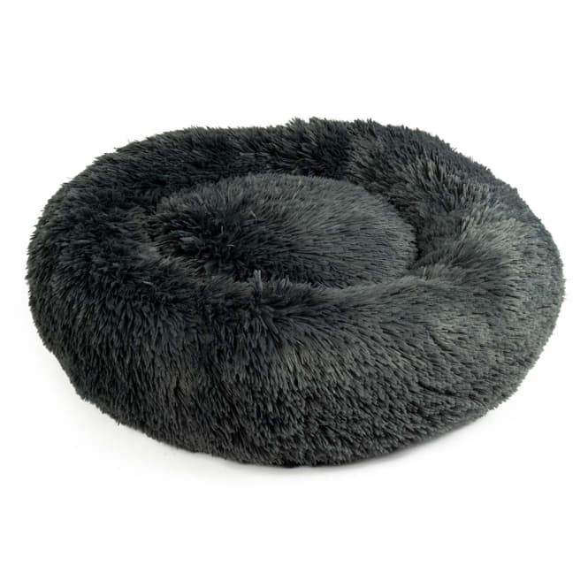 Duvoplus Donutbett Snug - dunkelgrau - L - 80x80x17cm: Produktbild