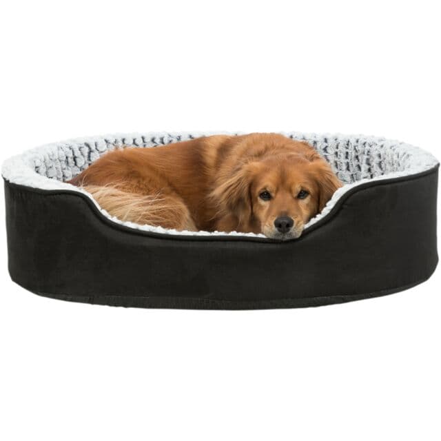 Trixie Vital Bett Lino, oval - schwarz/grau - 60 × 45 cm 3