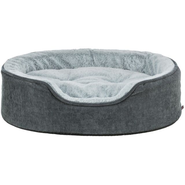 Trixie Vital Bett Lino Soft, oval - grau/hellgrau - 83 × 67 cm: Produktbild
